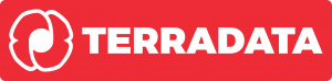logo de Terradata sur fond rouge